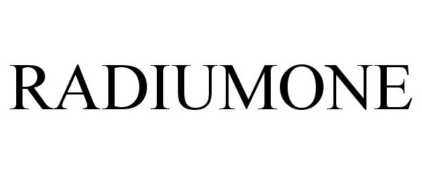 Trademark Logo RADIUMONE