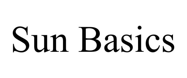 Trademark Logo SUN BASICS