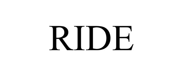 Trademark Logo RIDE