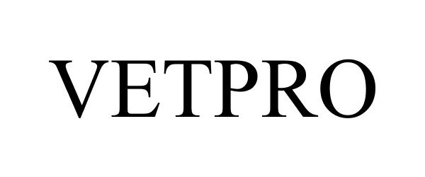 Trademark Logo VETPRO