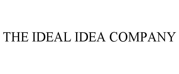 Trademark Logo THE IDEAL IDEA COMPANY