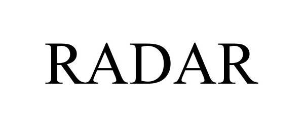 Trademark Logo RADAR