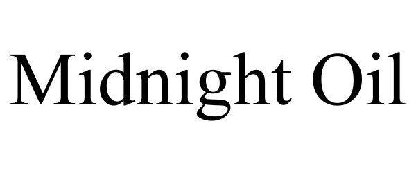 Trademark Logo MIDNIGHT OIL