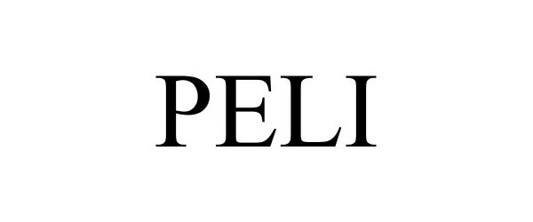 Trademark Logo PELI