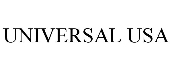 Trademark Logo UNIVERSAL USA