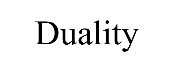 Trademark Logo DUALITY