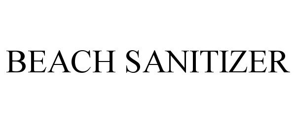 Trademark Logo BEACH SANITIZER