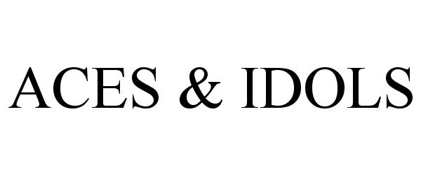 Trademark Logo ACES &amp; IDOLS