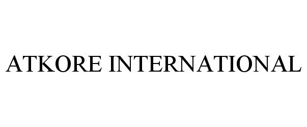 Trademark Logo ATKORE INTERNATIONAL