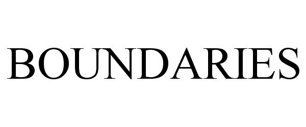 Trademark Logo BOUNDARIES