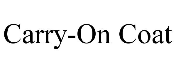 Trademark Logo CARRY-ON COAT