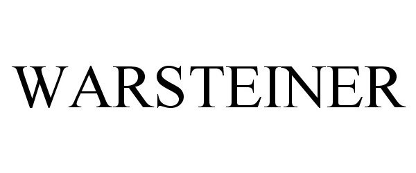 Trademark Logo WARSTEINER