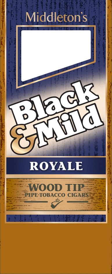  MIDDLETON'S BLACK &amp; MILD ROYALE WOOD TIP PIPE-TOBACCO CIGARS
