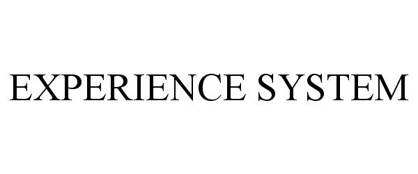  EXPERIENCE SYSTEM