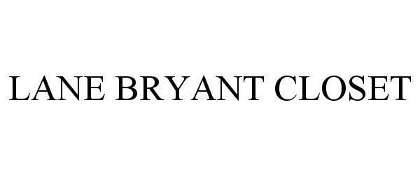  LANE BRYANT CLOSET