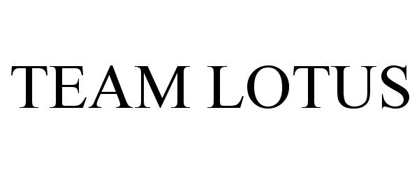 Trademark Logo TEAM LOTUS