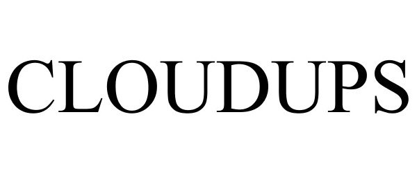 Trademark Logo CLOUDUPS