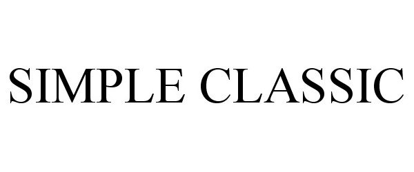 Trademark Logo SIMPLE CLASSIC