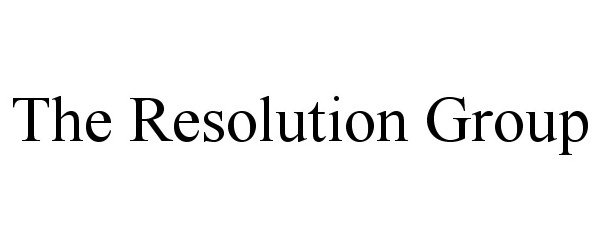 Trademark Logo THE RESOLUTION GROUP