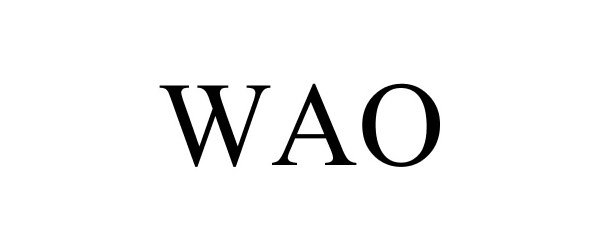 Trademark Logo WAO