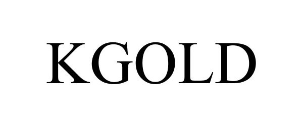 Trademark Logo KGOLD