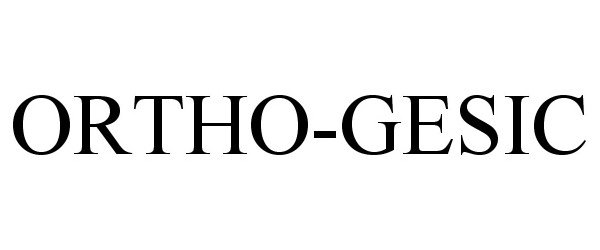 Trademark Logo ORTHO-GESIC