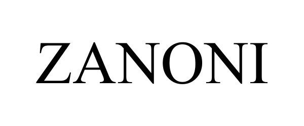 Trademark Logo ZANONI