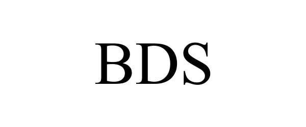 Trademark Logo BDS