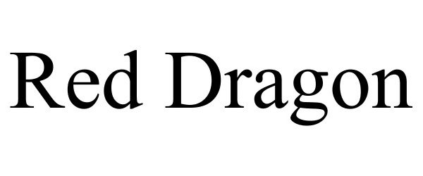 Trademark Logo RED DRAGON