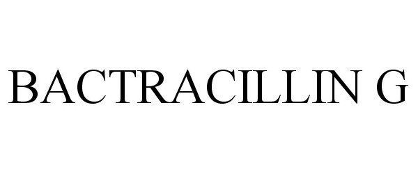 Trademark Logo BACTRACILLIN G