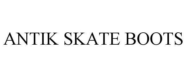 Trademark Logo ANTIK SKATE BOOTS