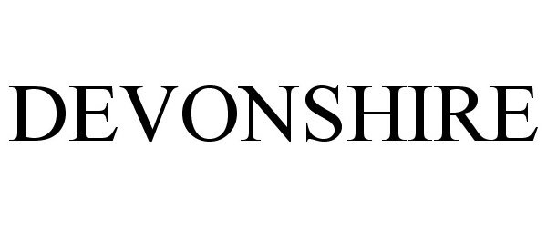 Trademark Logo DEVONSHIRE