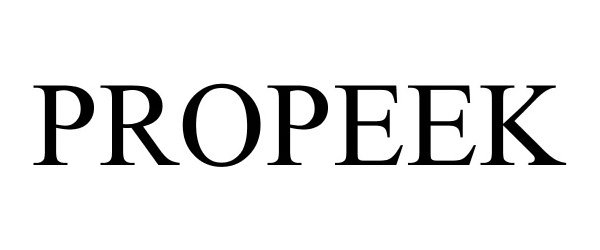 Trademark Logo PROPEEK