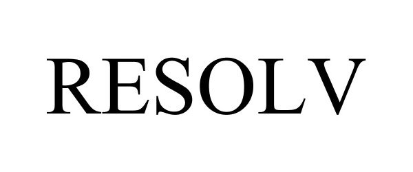Trademark Logo RESOLV