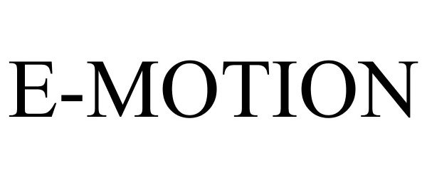 Trademark Logo E-MOTION