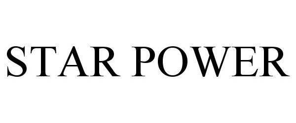 Trademark Logo STAR POWER