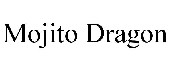 Trademark Logo MOJITO DRAGON
