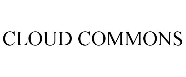 Trademark Logo CLOUD COMMONS