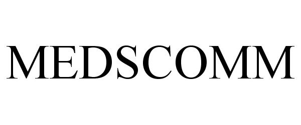 Trademark Logo MEDSCOMM