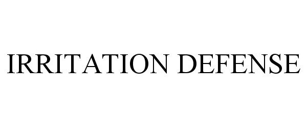 Trademark Logo IRRITATION DEFENSE