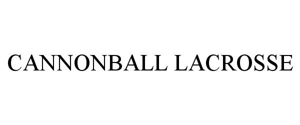  CANNONBALL LACROSSE