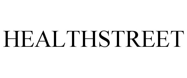 Trademark Logo HEALTHSTREET