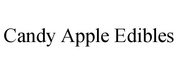 Trademark Logo CANDY APPLE EDIBLES