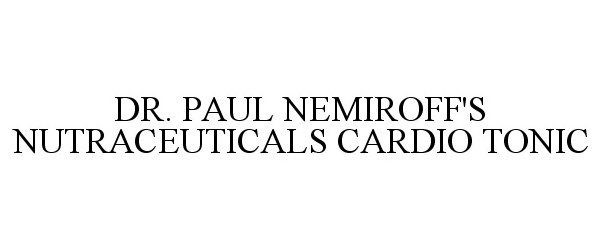  DR. PAUL NEMIROFF'S NUTRACEUTICALS CARDIO TONIC