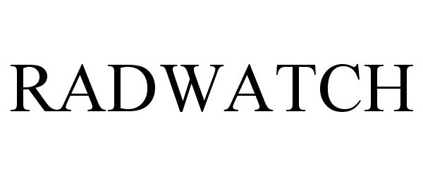 Trademark Logo RADWATCH