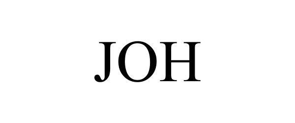 Trademark Logo JOH