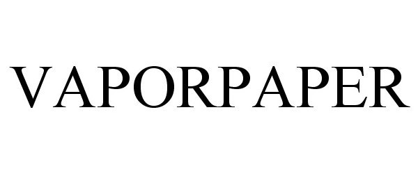 Trademark Logo VAPORPAPER