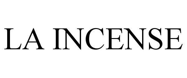 Trademark Logo LA INCENSE