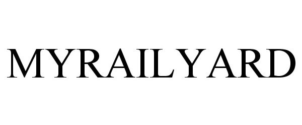 Trademark Logo MYRAILYARD