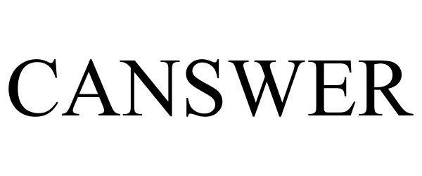 Trademark Logo CANSWER